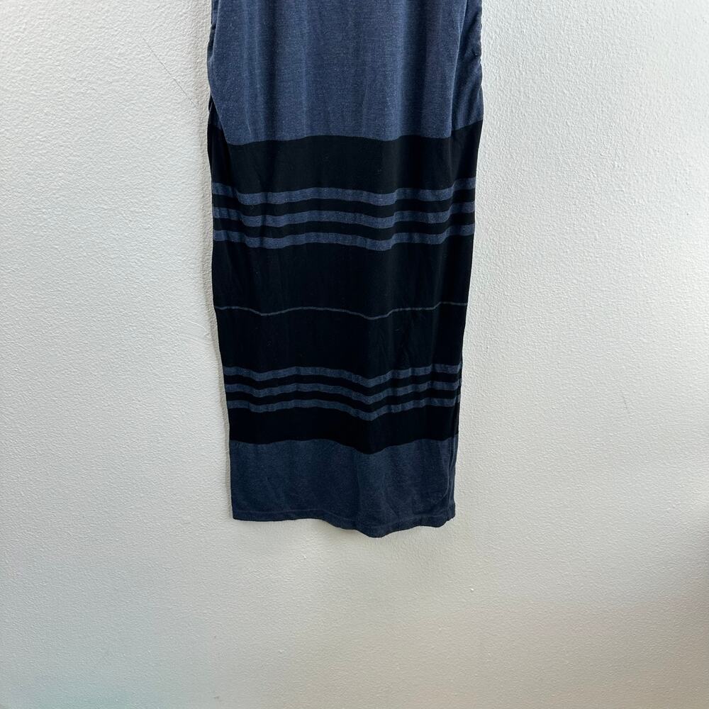 Standard James Perse Wide Stripe Tank Dress in Blue Black Size 1/S - Picture 5 of 13
